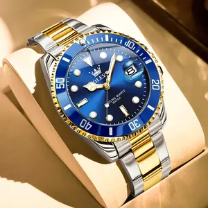 Fashion Business Quartz watch for Men Round Analog Face Waterproof 30M Mens Watches