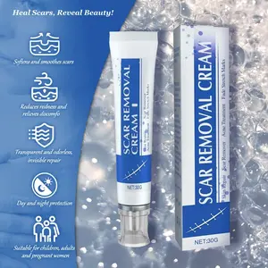 Professional Scar Removal Gels, Advanced Silicone Scar Removal Cream for Burn,Acne Old Scar Removal Cream for Face & Body | Fades Dark Scars