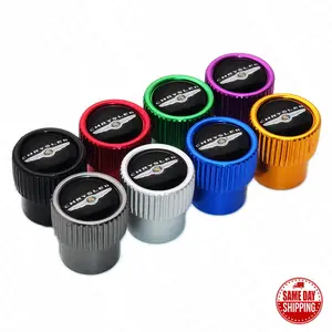 4pcs Gearwheel Style Universal Fit Chrysler Car Wheels Tire Air Valve Caps Stem Dust Cover 8 Colors