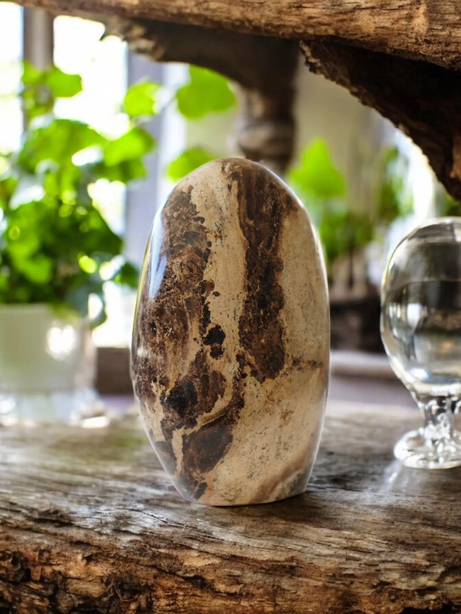 Natural Chocolate Opal Freeform natural crystal home decor