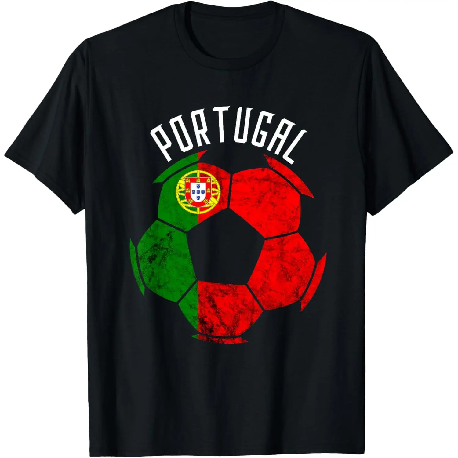 100%cotton Portugal Flag Portuguese Pride Portuguese Soccer Player Ball T-Shirt