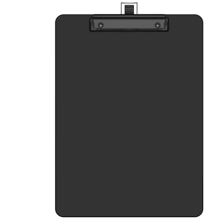 Clipboard With Pen Holder 8.5 x 11 Plastic Clip Boards W/ Low Profile Clip, Letter Size