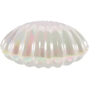 Pearlescent Shell Trinket Box Large Decorative Candy Container for Favors and Jewelry Clam Shell for Wedding Birthday and Travel Use