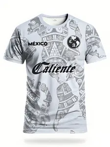 2026 Mexico World Cup Home Jersey, Lightweight Jersey, Soccer Tee, Men's Printed T-Shirts, Breathable Sweat-Absorbent, Sporty Fit, All Seasons, Fast Shipping, World Cup support jerseys