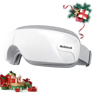 Nekteck Eye Massager with Heat & Bluetooth Music, Comfort Eye Mask for Relaxation, 5 Massage Modes, 15 mins Auto-Off, Ideal Gift for Men & Women,Christmas 's Day Present
