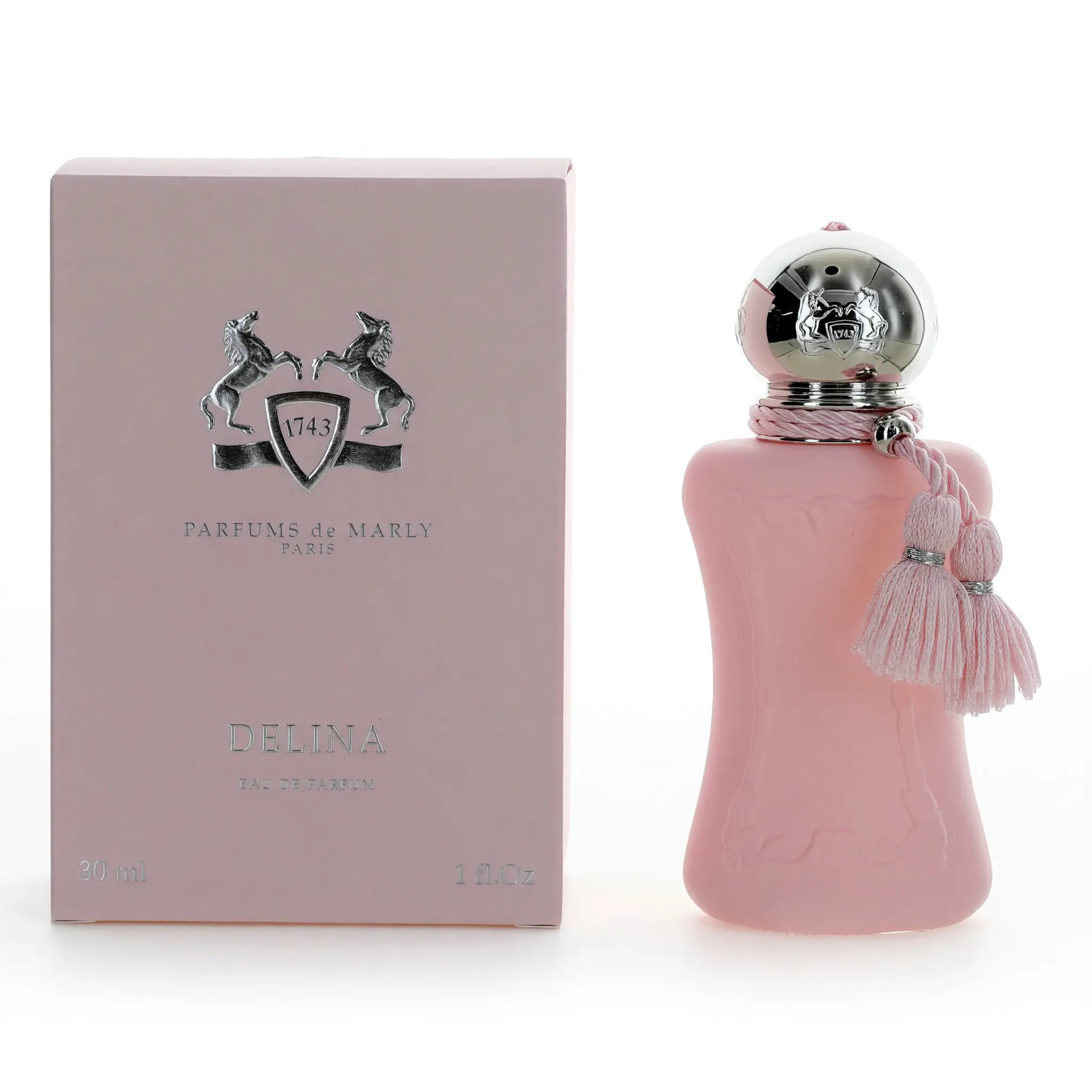 Parfums de Marly Delina Women's EDP Spray - 1 fl oz Spray Bottle, Pure Feminine Warmth, Single Bottle, Turkish Rose