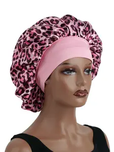 Unisex Leopard Print Sleep Cap, Hair Bonnet, Soft Comfortable Material, Adjustable Headband, Lightweight Breathable Fabric, All-Day Wear