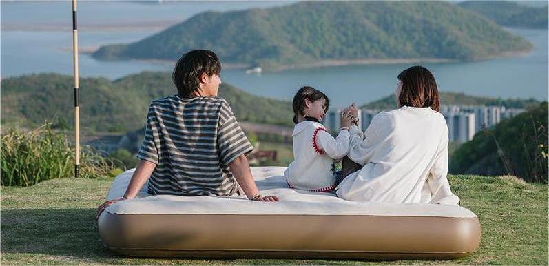 Naturehike Air Bed with Built-in Pump & Carry Bag – Inflatable Mattress For Home,Camping & Outdoor – Fast Inflation, Honeycomb Support, Lightweight