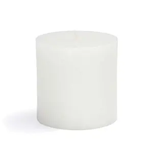 Zest Candle CPC-020-12 3 x 3 in. White Citronella Pillar Candle -12pcs-Case- Bulk
