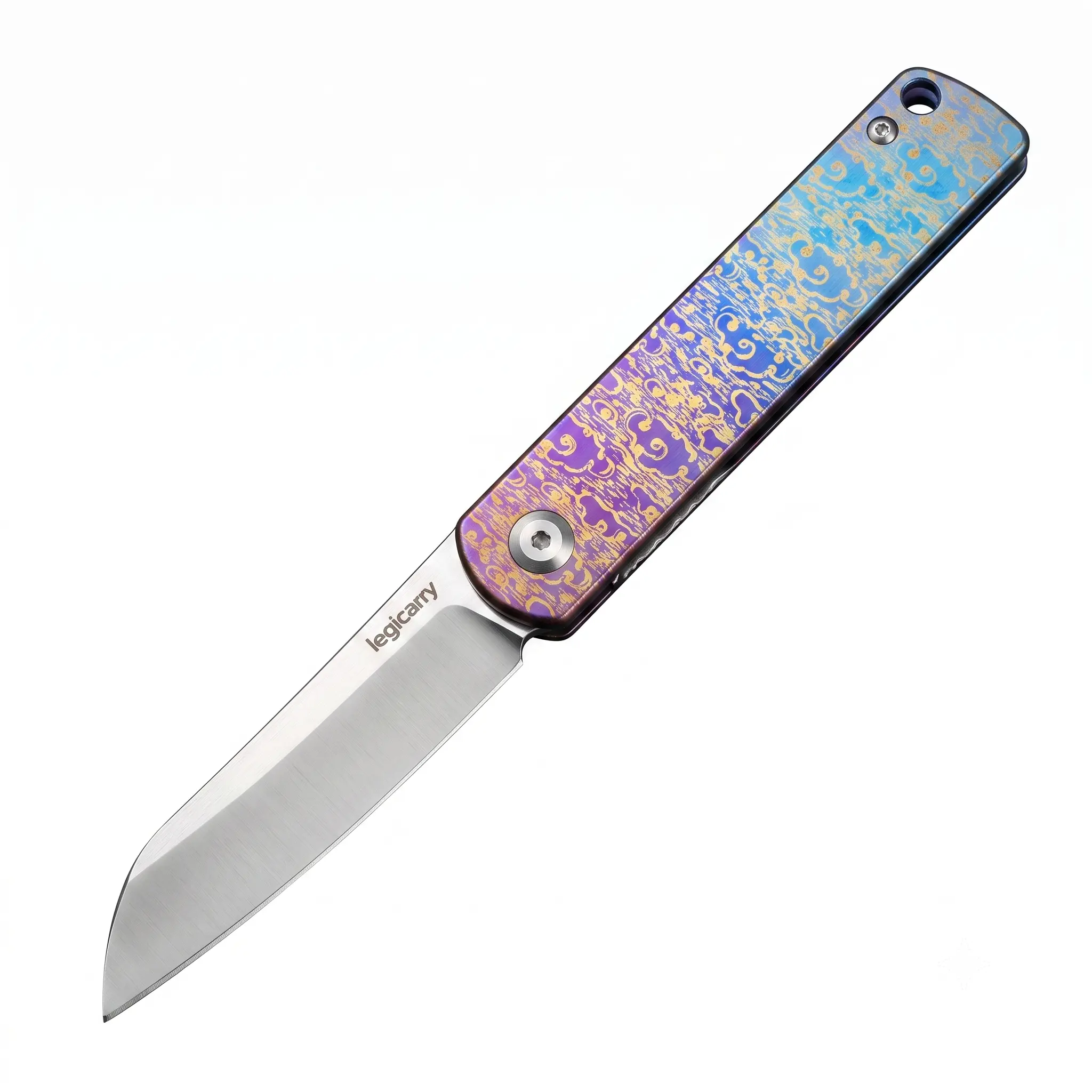 DJ-171 Folding EDC Knife with M390 Steel and TC4 Titanium Alloy Handle, Great for Chefs
