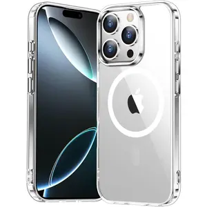 for iPhone 16 Pro Case Clear, Compatible with Magsafe, Anti-Yellowing, Military-Grade Protection, Shockproof Slim Phone Case for iPhone 16 Pro