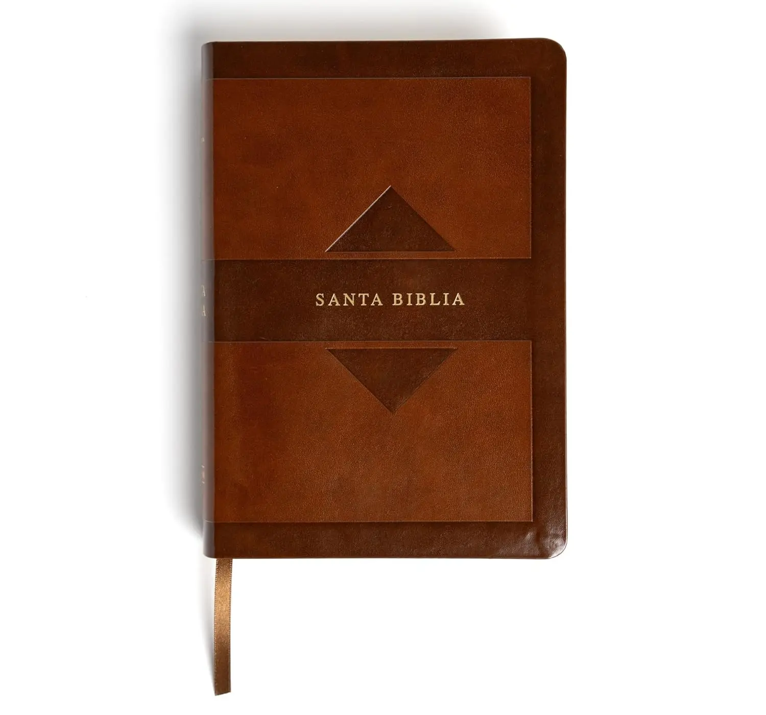 RVR 1960 Biblia letra grande tamaño manual edición tierra santa, café símil piel Mass Market: Santa Biblia (Spanish Edition) - Imitation Leather Book