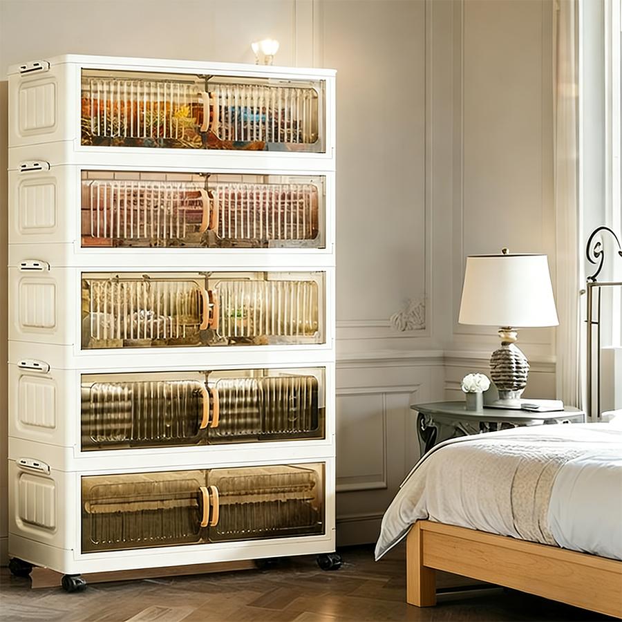 Bedroom storage,Plastic Storage Cabinet, Multi-layer Drawer Organizer,trinket trade box   storage organization,  organizer storage,  adhd organization products,  Collapsible Storage Cabinet with Wheels, Lidded Stackable Plastic Storage