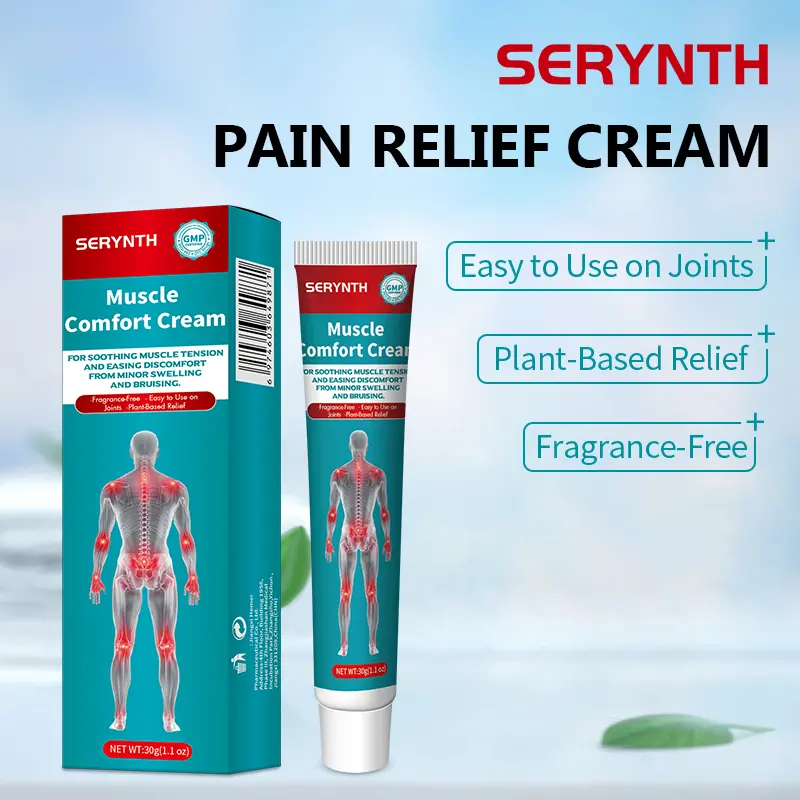 SERYNTH Muscle Comfort Cream High-Performance Joint & Bone Gel ,Supports Back, Neck, Feet, and Hands Relieves Pain & Offers Moisturizing, Hydrating, and Restorative Care 30g(1.1 Oz)