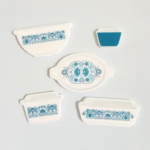 Horizon Blue Pyrex Magnets, Vintage Blue Horizon Cinderella Bowl Fridgie, Pyrex Gifts, Retro Kitchen Pyrex Decor