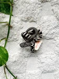 Seamless Hair Ties - Black Patterned Pack