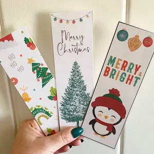 Christmas bookmark set of 3