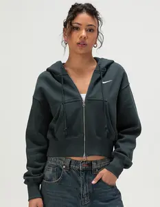NIKE Sportswear Phoenix Cropped Womens Zip-Up Hoodie