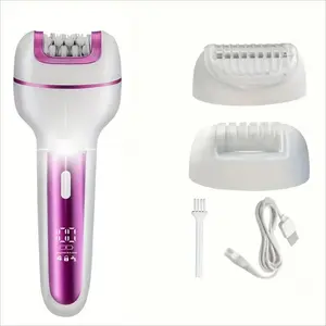 Three-In-One Women's Electric Hair Remover, Razor, Plucker Set, Home Use Underarm & Intimate Hair Removal Kit, Personal Care Essentials