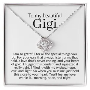 Gigi necklace, gigi gift, mothers day gift for gigi necklace, gift for gigi, gigi present, gigi mother's day, best gigi ever, gigi gift idea jewelry present Pendant Necklace grandma gift jewellery  grandma sams