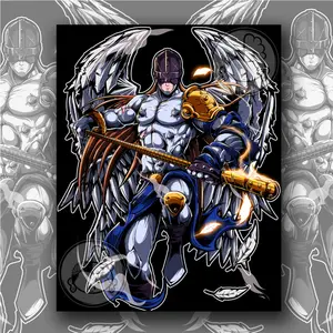 ANGEMON Poster Anime - Original Artwork for Home Decor and Entertainment
