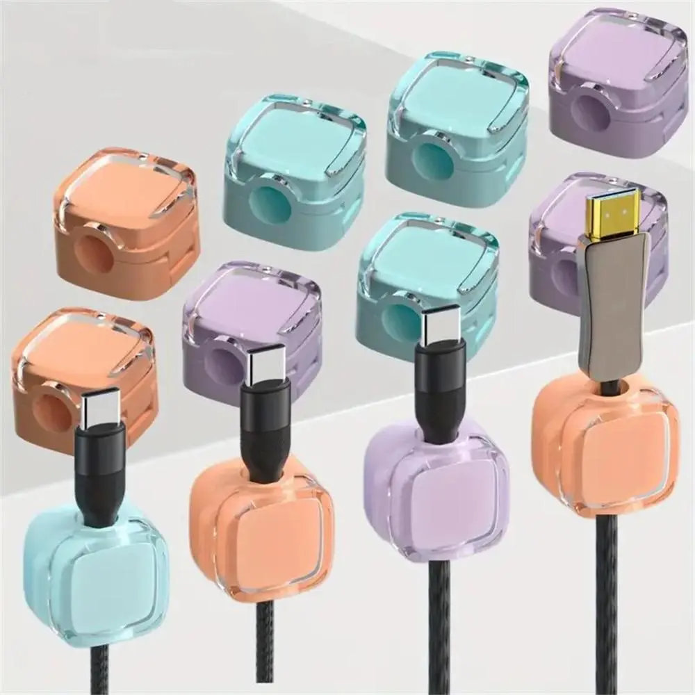 Cable Management Holder, 12pcs/set Cable Organizer, Cable Management Clips, Desk Organizer for Mouse Headphone Phone Data Cable, Desk Tidy, Office Desk Accessories, Computer Desk Accessories, Desk Gadgets, Cord Management Holders