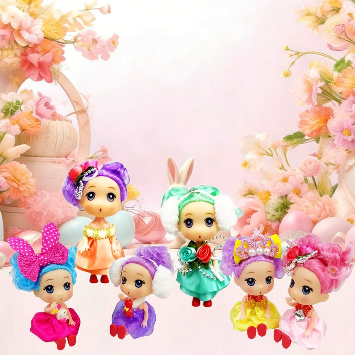 Prefilled Jumbo Easter Eggs for Kids – Easter Basket Stuffers with Girl Doll Toys – 6 Pack Easter Gifts for Boys & Girls Prefilled Jumbo Easter Eggs for Kids – Easter Basket Stuffers with Girl Doll Toys – 6 Pack Easter Gifts for Boys & Girls