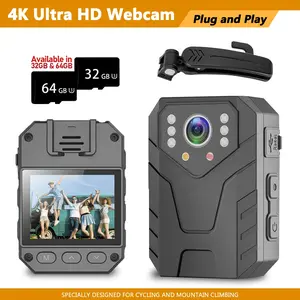 Body Camera HD 1080P Portable Wearable Mini DVR Recorder with Night Vision, Miniature Camcorder,Loop Recording, 2.0 Inch Screen, 1800mAh 8-10H Battery for Cycling, Outdoor Security