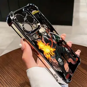 Cartoon My Hero Academia Phone Case Cover, Compatible with iPhone 17/16e/16/15/14/13/12/11/mini-Pro-Max/air/x/XR/xsmax/8/7+/anti-Fall Design