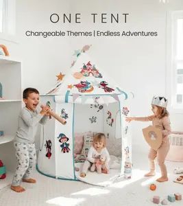 ZeeZee Adventures V2.0 Customizable Play Tent Set with Changeable Themes