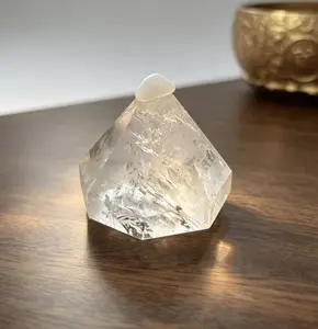 clear quartz diamond carving crystals 1 pc 120-200 grams