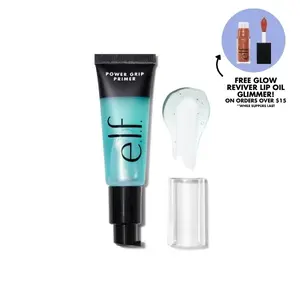 e.l.f. Power Grip Primer, Gel-Based Long-Lasting Makeup Primer, Hydrating Dewy Finish, Non-Comedogenic, Vegan & Cruelty Free, 3 Sizes