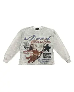 Mixed Emotions Triplets L/S Tee White