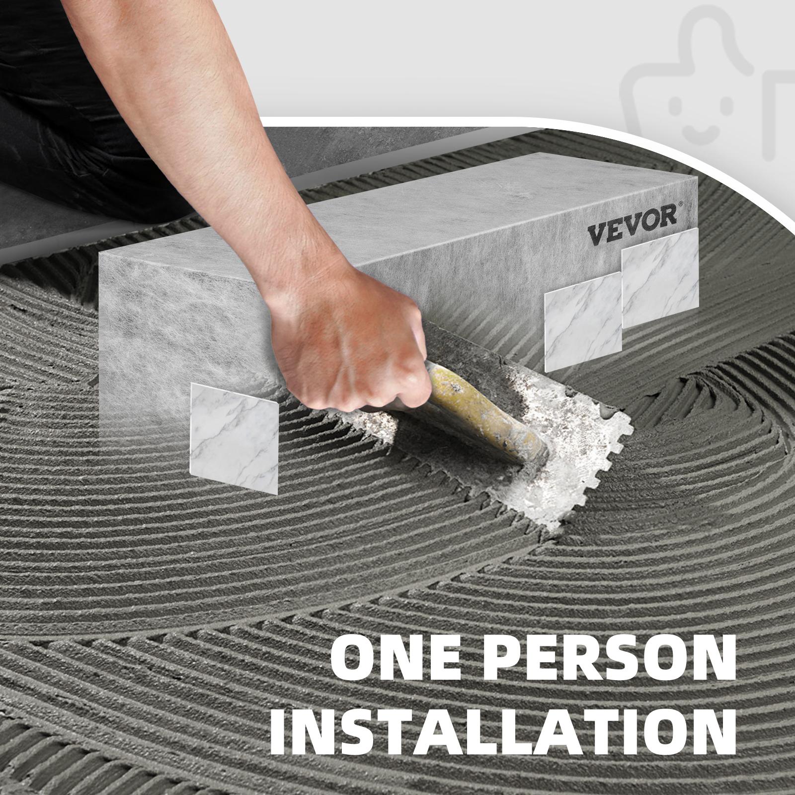 VEVOR Board Shower Bench Rectangle Bench Ready to Tile&Waterproof 38.2x11.4x20" Installation Resistance