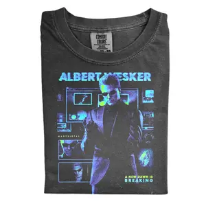 The Vintage Resident Evil Albert Wesker Comfort Color Shirt, Horror Game Shirt, Vintage Gaming Shirt, Gift for Men, Gift for Women, Crew Neck T-shirt, Trending T-shirt