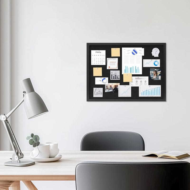 Cork Bulletin Board with Black Linen – Ideal Message Board or Vision Board for Office, Home & School Decoration Cork Bulletin Board with Black Linen – Ideal Message Board or Vision Board for Office, Home & School Decoration