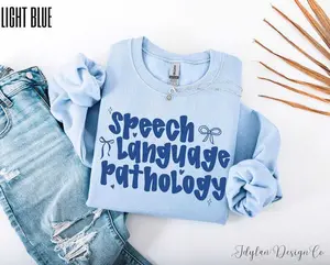 Speech Therapy T-SHIRT / Sweatshirt , Speech Language Therapist for Speech Language Pathologist for SLP Gifts Speech Unisex Cute