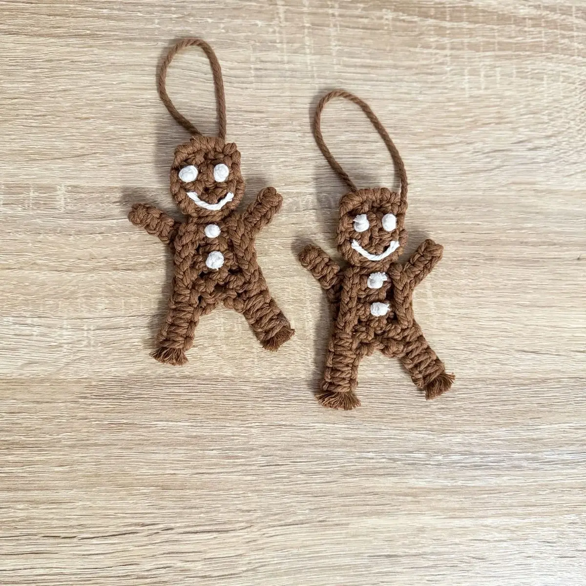 Macrame Gingerbread Man Ornament
