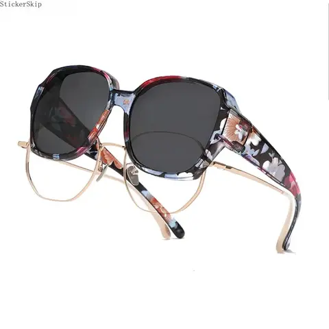 Women's Fashion Backpack with 2026 Trendy Oversized Polarized UV400 Sunglasses - Bold Geometric Frame, Lightweight Flexible Design, Anti-Glare, for Fishing, Outdoor Hiking, Casual Use
