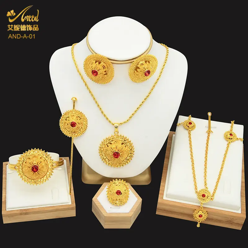 A 01 Six piece Jewelry Set