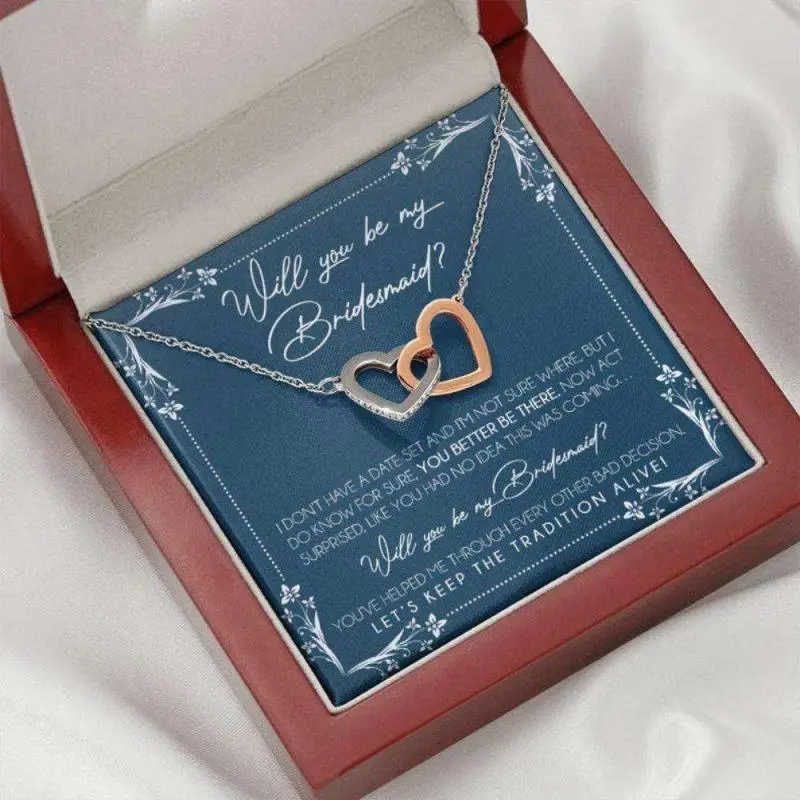 Friend Necklace, Bridesmaid Proposal Necklace Gifts, Will You Be My Bridesmaid, Bridesmaid Wedding Gift 600, Friendship necklace, matching sets, BFF gifts, meaningful jewelry, best friend forever