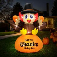 6ft Turkey on Pumpkin