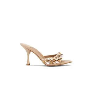 Jeffrey Campbell Agent Sandal in Natural Combo