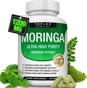 Moringa Capsules 1200mg -Pure Moringa Powder forImmune, Gut health 90 Capsules SUPPORTSHEALTHY JOINTS