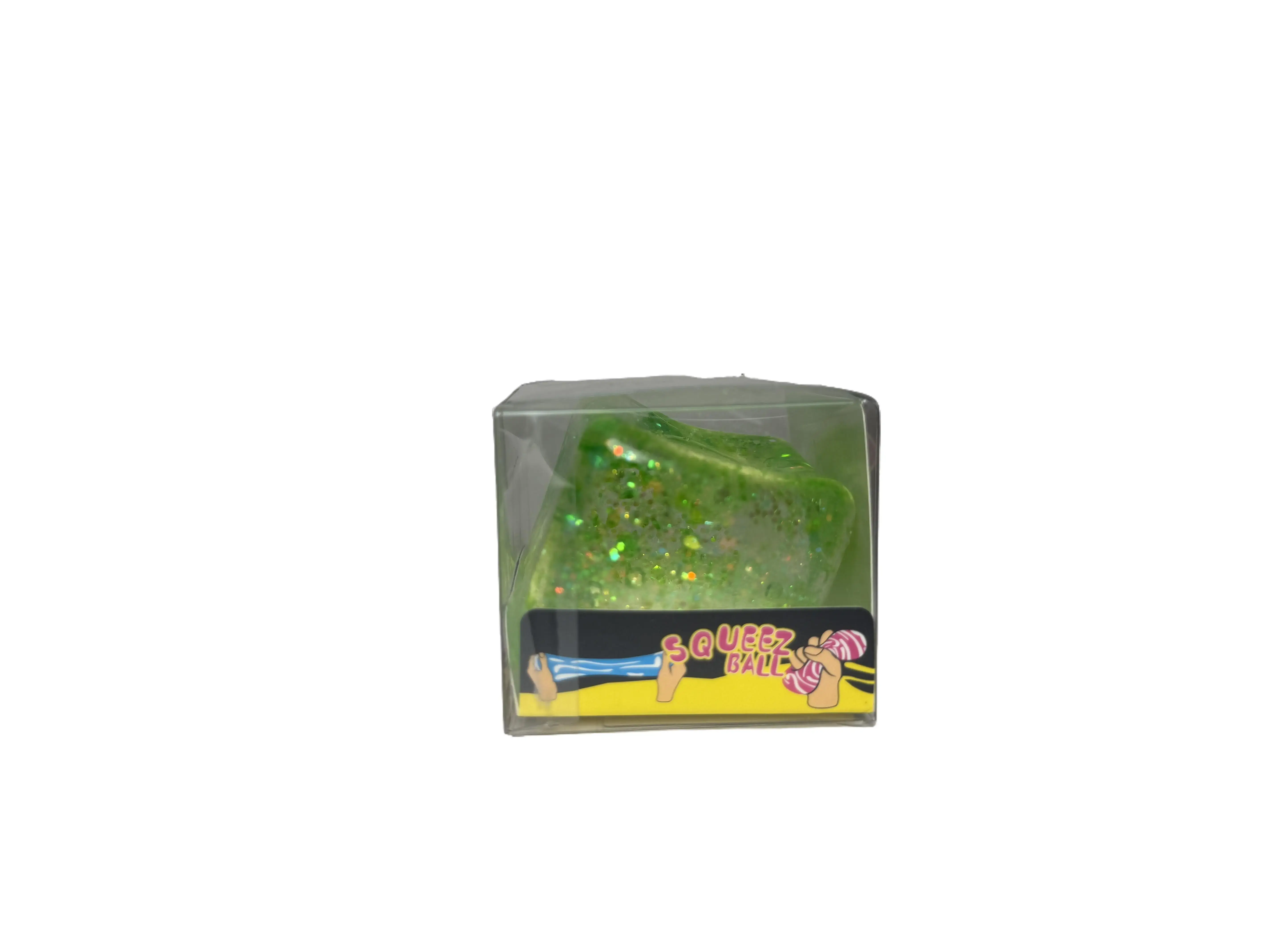 Squishy Glitter Cube Squeeze Toy