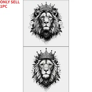 Powerful Lion King waterproof herbal tattoo sticker, long-lasting waterproof for up to one to two weeks