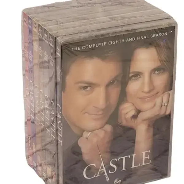 Castle TV Series Complete Crime-Comedy-Drama DVD Set - Seasons 1-8, All Episodes, English Language, Kate Beckett Themed, No Age Restriction, Brand New & Sealed for Fans