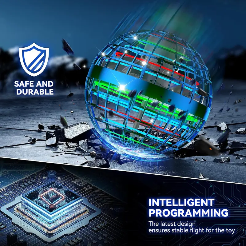 2026 Must-Have Cosmic Fly Ball - Boomerang Hover, Glowing Galaxy Spin Effect & Drone-Style Flight Path | Fun Outdoor Toy for Kids 6-12 & Teens | Ideal for Backyard Games, Park Adventures & Beach Days 2