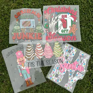 15 Mixed Full Color Christmas screen print transfer bundle