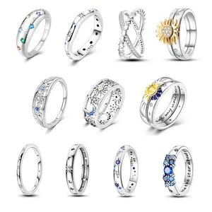 Mula Celestial Ring - 925 Sterling Silver and Platinum Plated Celestial Zirconia Ring | Cosmic inspired fine jewelry for men and women | The perfect gift for all occasions